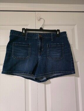 Old Navy Dark Blue Micro  Denim Pocket Shorts